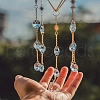Metal Bicone & Sun Hanging Ornaments PW-WG19880-01-3