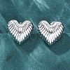 Brass Stud Earrings EJEW-Q015-18P-3