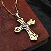 304 Stainless Steel Pendant Necklaces NJEW-H058-04GP-3