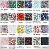  1200Pcs 24 Styles Natural Mixed Gemstone Beads Sets G-NB0005-21-4