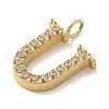 Ion Plating(IP) 304 Stainless Steel Micro Pave Cubic Zirconia Pendants STAS-Z107-03G-20-2
