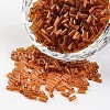 Transparent Colours Round Hole Glass Bugle Beads SEED-I001-13-1