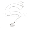 Non-Tarnish 304 Stainless Steel Pendant Necklaces NJEW-P306-08P-2