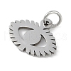 Non-Tarnish 304 Stainless Steel Charms STAS-L279-026P-2