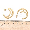 304 Stainless Steel Triple Stud Earrings EJEW-Z098-16G-5