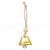 Iron Bell Pendant Decoration HJEW-JM02489-03-1