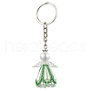 Glass Seed Bead with Acrylic Angel Keychain KEYC-MZ00026-01-1