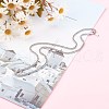 Non-Tarnish 304 Stainless Steel Diamond Cut Cuban Link Chain Necklaces NJEW-JN03368-02-5