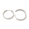 Brass Hoop Earrings EJEW-L211-08D-P-2