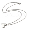 Non-Tarnish 304 Stainless Steel Pendant Necklaces NJEW-G120-02P-3