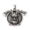 Viking 316 Surgical Stainless Steel Big Pendants STAS-Z073-50AS-01-1
