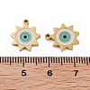 Ion Plating(IP) 316 Surgical Stainless Steel Charms STAS-U014-54G-02-3