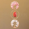 Tree of Life Natural Gemstone Chips & Agate Pendant Decorations PW-WGAF9E8-01-4