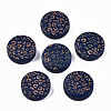 Painted Natural Wood Beads WOOD-T021-49A-02-1