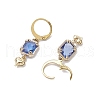 Glass Leverback Earrings EJEW-JE06397-01-4