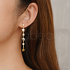 Stainless Steel Star Tassel Stud Earrings LM8207-2-1