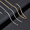 CHGCRAFT 304 Stainless Steel Snake Chain Necklaces NJEW-CA0001-02-4