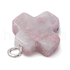 Natural Mixed Gemstone Pendants PALLOY-JF02826-6