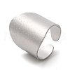 Non-Tarnish 304 Stainless Steel Open Cuff Ring RJEW-Z015-04P-1