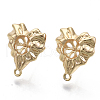 Brass Stud Earring Findings KK-N230-02-NF-1