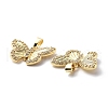 Brass Cubic Zirconia Pendants KK-G446-24G-03-3