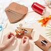 BENECREAT 30Pcs Maple Leaf Pattern Kraft Paper Pillow Candy Boxes CON-BC0007-48-3