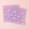 Cartoon Square Plastic Yin-yang Zip Lock Bags PW-WGB57A2-08-1