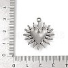 304 Stainless Steel Pendants STAS-D366-01K-P-3