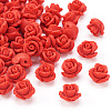 Beadthoven 50Pcs Cinnabar Beads CARL-BT0001-01-2