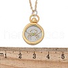 Brass Twelve Constellations Tarot Pendant Necklaces NJEW-Q006-01F-G-3