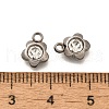 201 Stainless Steel Charms STAS-F311-06P-01-3