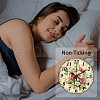 MDF Printed Wall Clock HJEW-WH0058-025-4