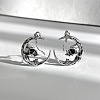 Tibetan Style Alloy Dangle Earrings PW-WG19797-01-3