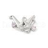 Brass Micro Pave Cubic Zirconia Pendants KK-M326-14P-1