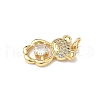 Brass Micro Pave Cubic Zirconia Pendants KK-Q068-04D-2