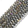 Electroplate Glass Beads Strands EGLA-A034-T6mm-B19-1