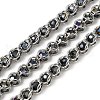 304 Stainless Steel Glass Link Chains CHS-L029-10P-04-1