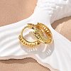 Triangle Brass Hoop Earrings EJEW-F359-10G-04-4