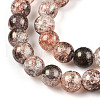 Baking Painted Crackle Glass Bead Strands DGLA-R053-05N-A-3