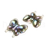 Luminous UV Plating Rainbow Iridescent Acrylic Beads OACR-F006-03B-3