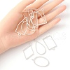 10Pcs Alloy Open Back Bezel Pendants PALLOY-YWC0002-02S-3