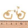 304 Stainless Steel Stud Earrings EJEW-Z118-03G-5