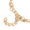 PVD Vacuum Plating 304 Stainless Steel Coffee Bean Chain Necklaces NJEW-O123-01G-3