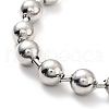 Tarnish Resistant 304 Stainless Steel Ball Chain Necklace & Bracelet Set STAS-D181-02P-02A-5