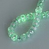 Luminous Handmade Silver Foil Glass Beads Strands FOIL-N029-02B-05-2