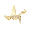 Brass Micro Pave Cubic Zirconia Pendants KK-A228-04G-2