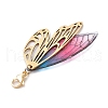 Butterfly Wings Resin Pendant Decorations HJEW-TA00314-5