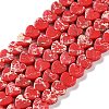 Dyed Synthetic Imperial Jasper Beads Strands G-M403-A36-02-1