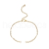 304 Stainless Steel Textured Cable Chain Bracelet Making AJEW-JB01342-01-1