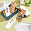   100Pcs 2 Colors Rectangle Paper Keychain Display Cards CDIS-PH0001-60-5